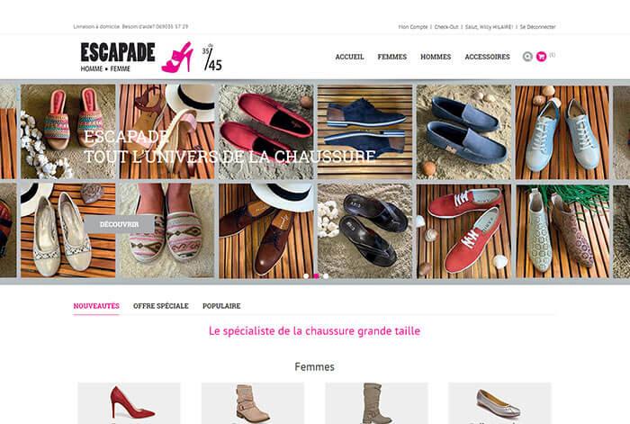 visuel du site www.escapadechic.com