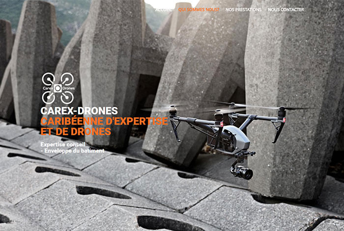 visuel du site www.carex-drones.com